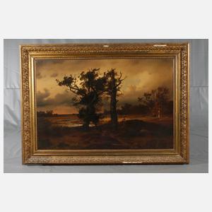 August Lange, Abendlandschaft