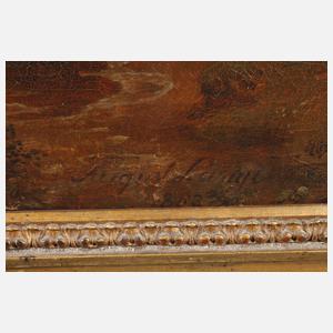 August Lange, Abendlandschaft