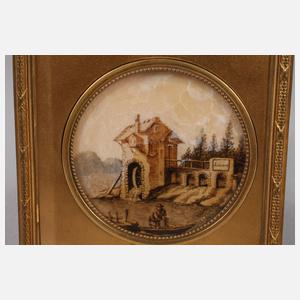 Franz Lieder, attr., Flusslandschaft mit Mühle