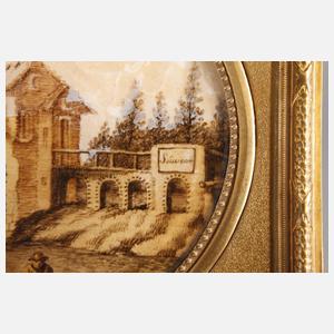 Franz Lieder, attr., Flusslandschaft mit Mühle