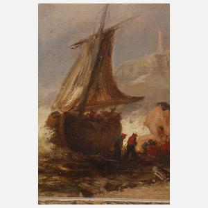 Prof. Jules Noel, attr., Gestrandetes Schiff