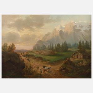 C. Reichel, Abend im Gebirge