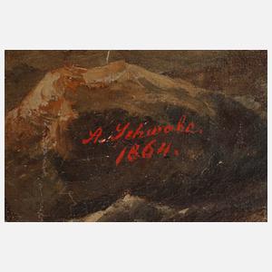 Prof. Alexander Schwabe, Trabendes Pferd