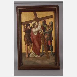 Zwei Kreuzwegszenen Historismus