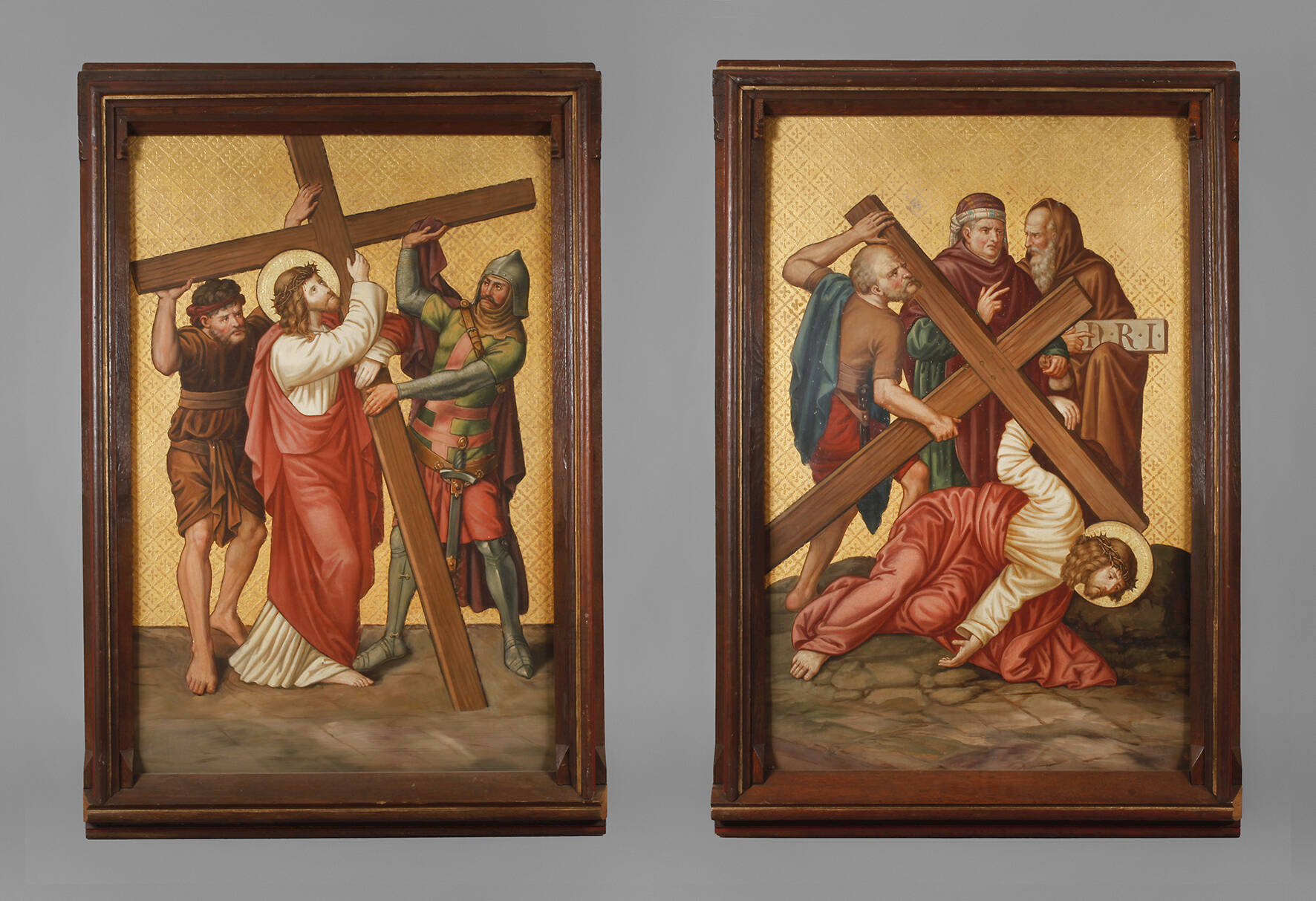 Zwei Kreuzwegszenen Historismus