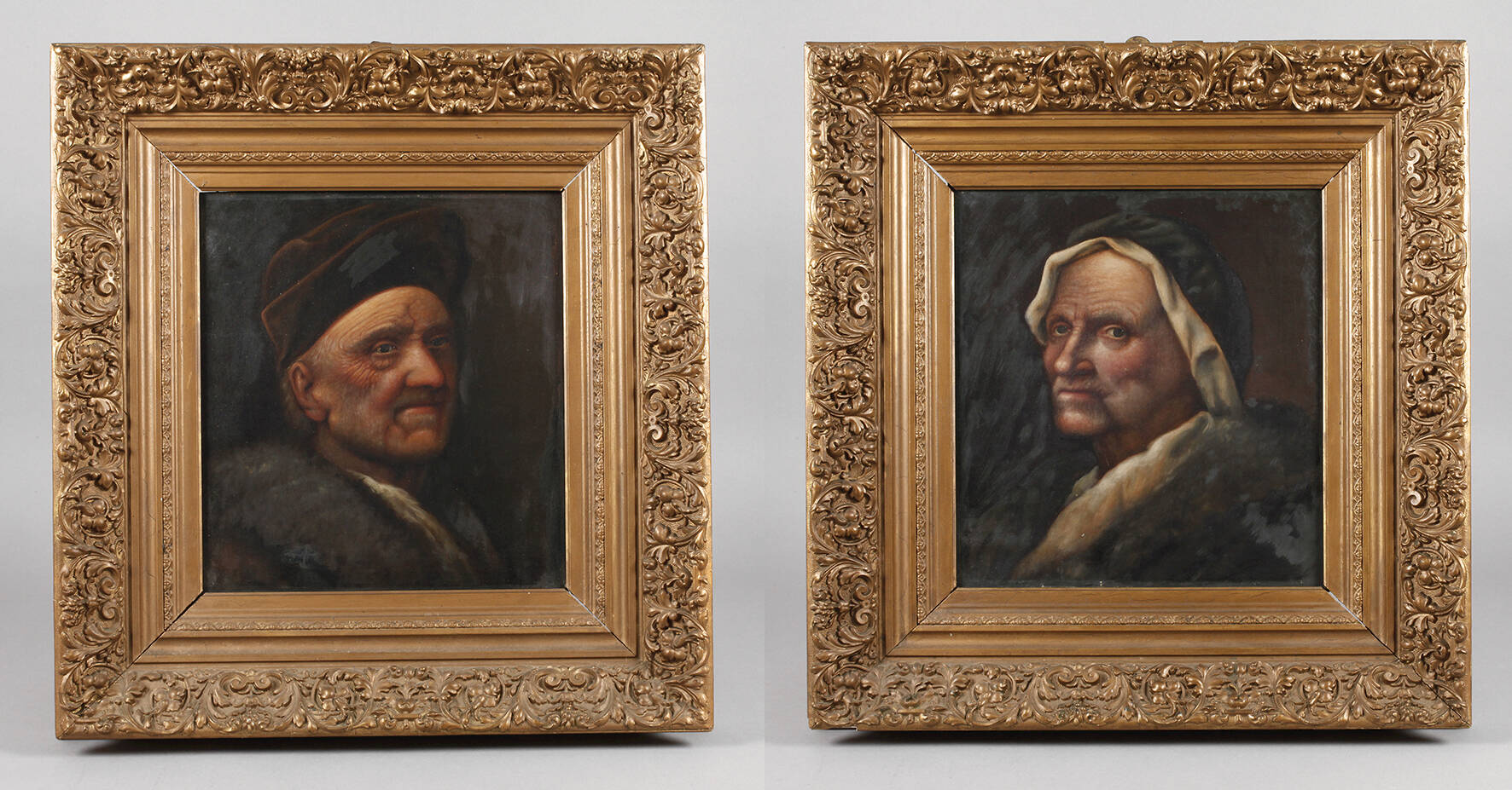 Historisierendes Portraitpaar