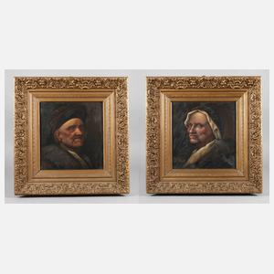 Historisierendes Portraitpaar