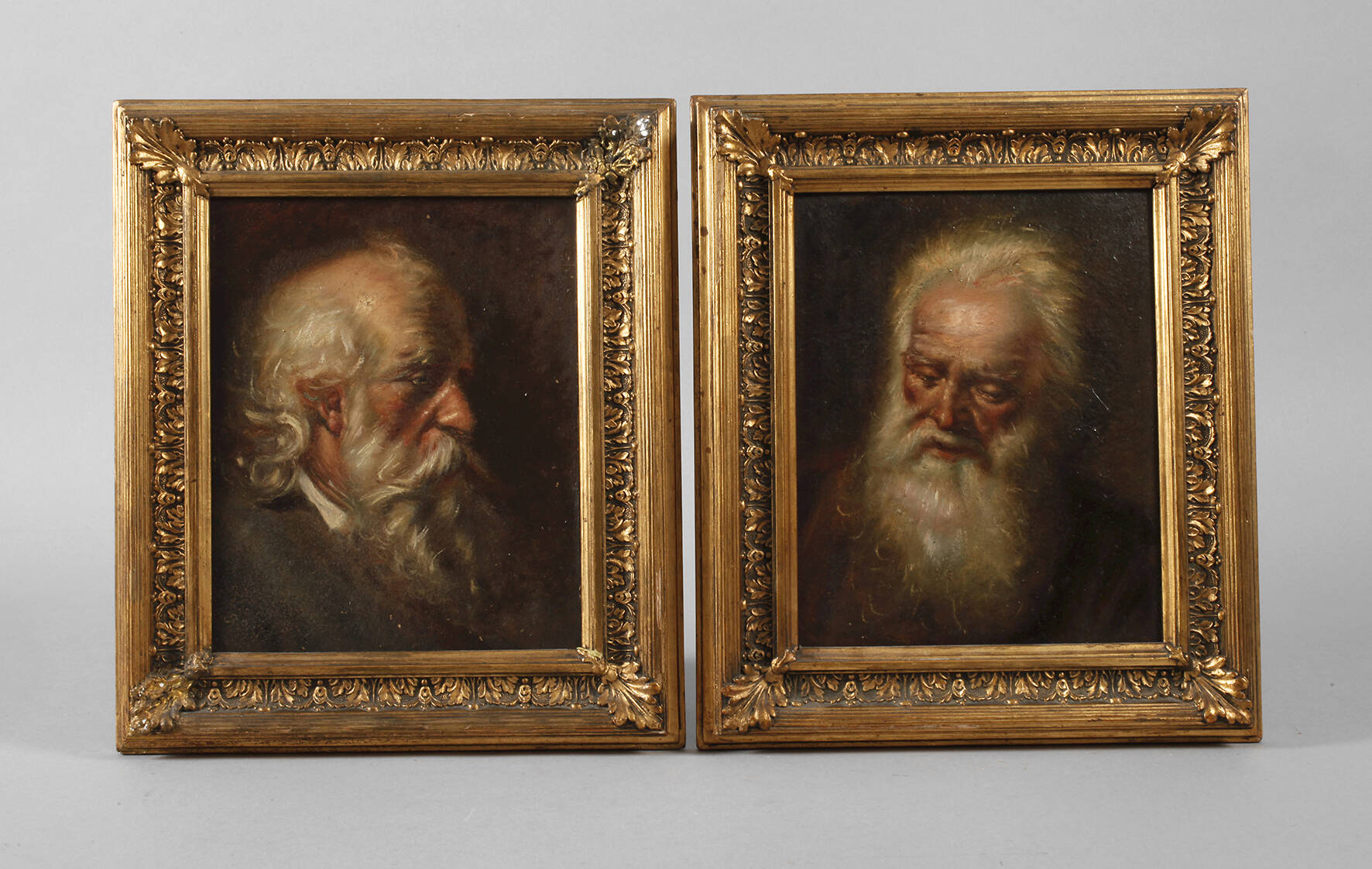 Paar Männerportraits