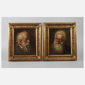 Paar Männerportraits