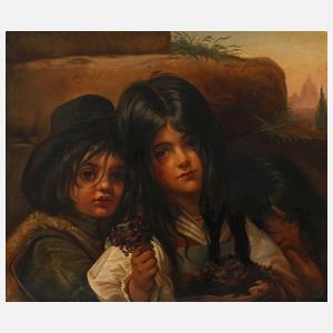 Veilchen verkaufende Kinder