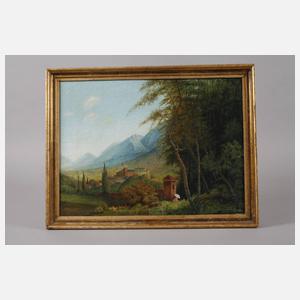 Schlossansicht im Gebirge