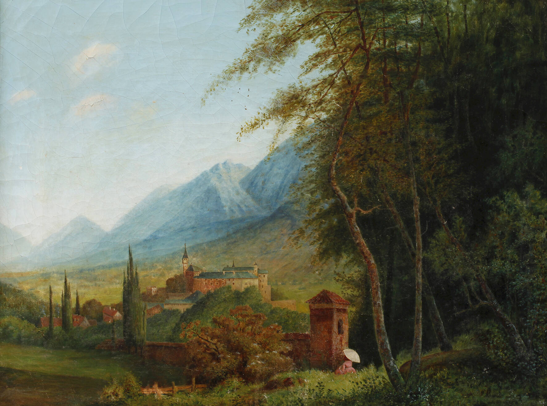 Schlossansicht im Gebirge