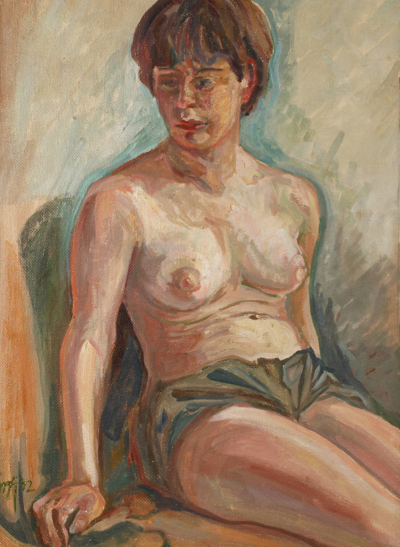 Paul Max Albrecht, Sitzender Akt