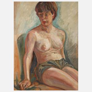 Paul Max Albrecht, Sitzender Akt