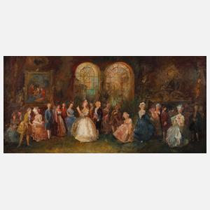 Eugenio Ast, Höfische Ballszene