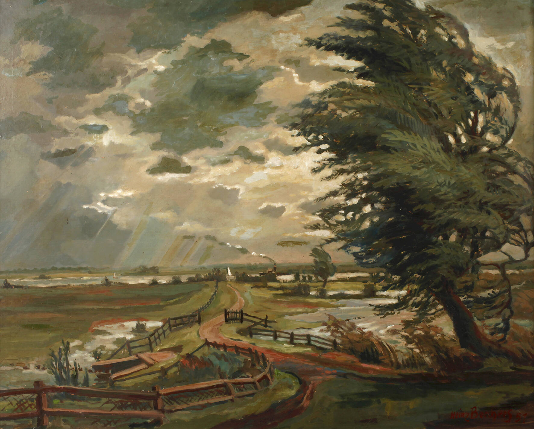 Heinz Borchers, Stürmische Landschaft