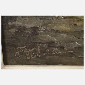 Walter Dettmann, Abends am Strand