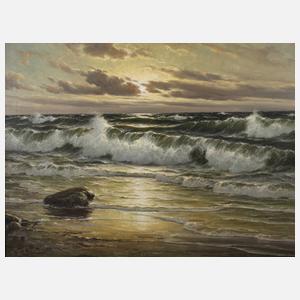 Walter Dettmann, Abends am Strand