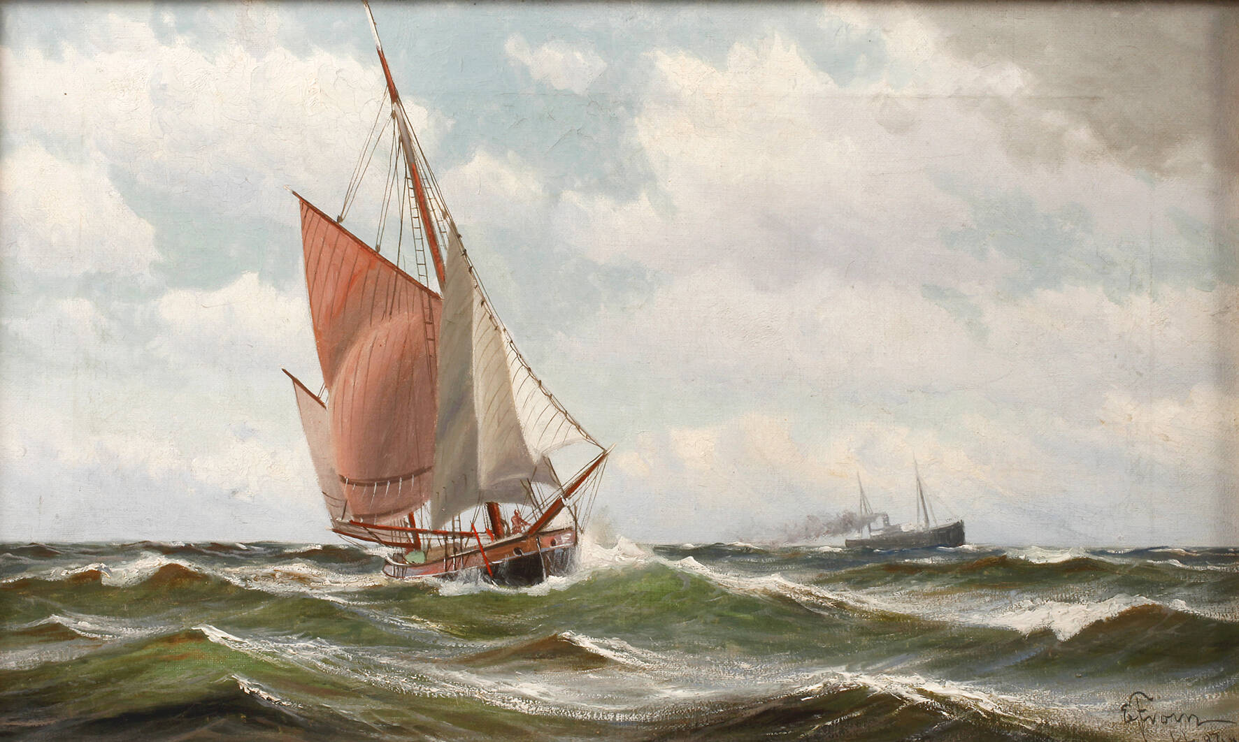 Einar From, Schiffe auf hoher See