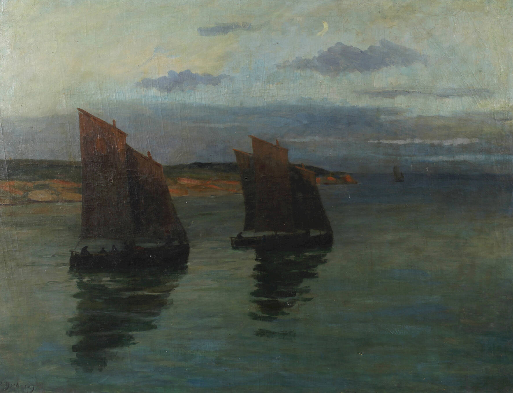 Ernst Gerhard, Abend am Meer