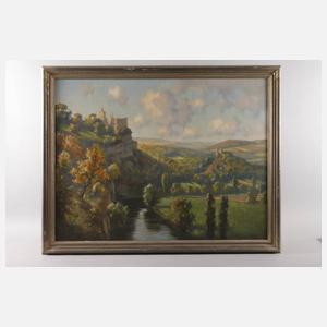 Hans Greinke, Saaletal mit Rudelsburg und Saaleck