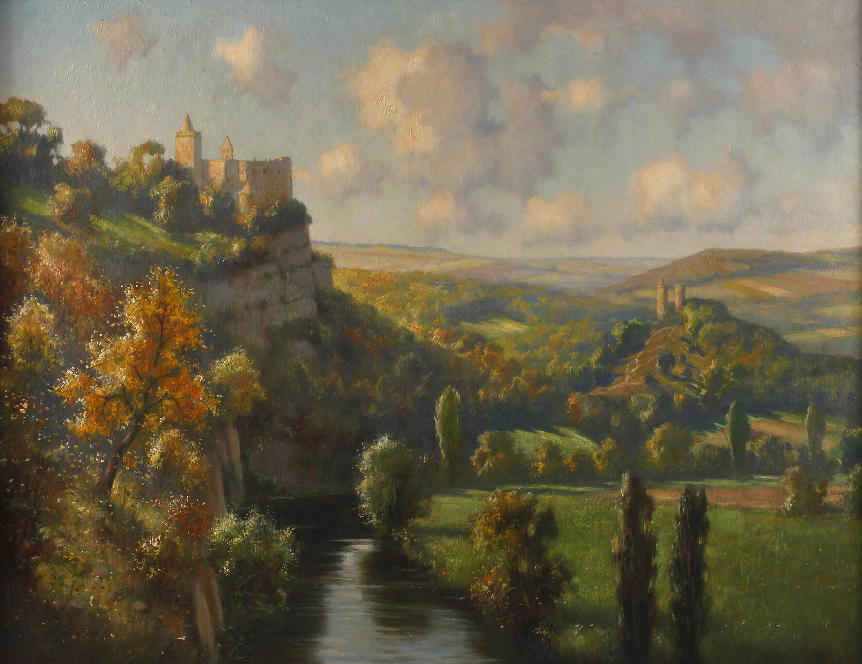 Hans Greinke, Saaletal mit Rudelsburg und Saaleck