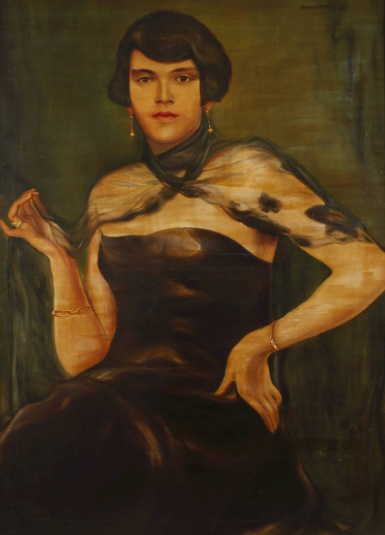 Hermann Halbweis, Damenportrait