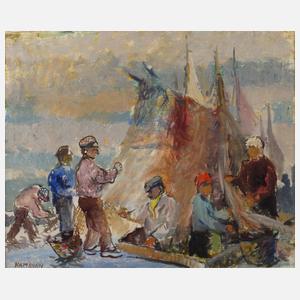 Axel Hamborn, Netze flickende Fischer