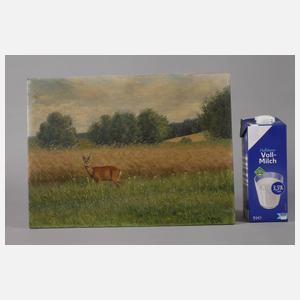 Christian Haug, Rehbock am Feldrain