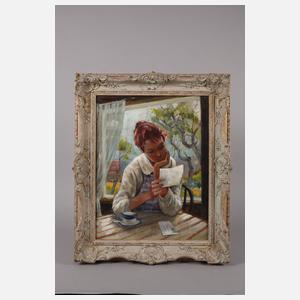 Dorul van der Heide, attr., Lesende