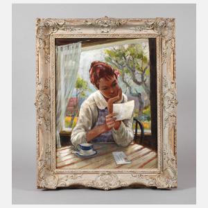 Dorul van der Heide, attr., Lesende