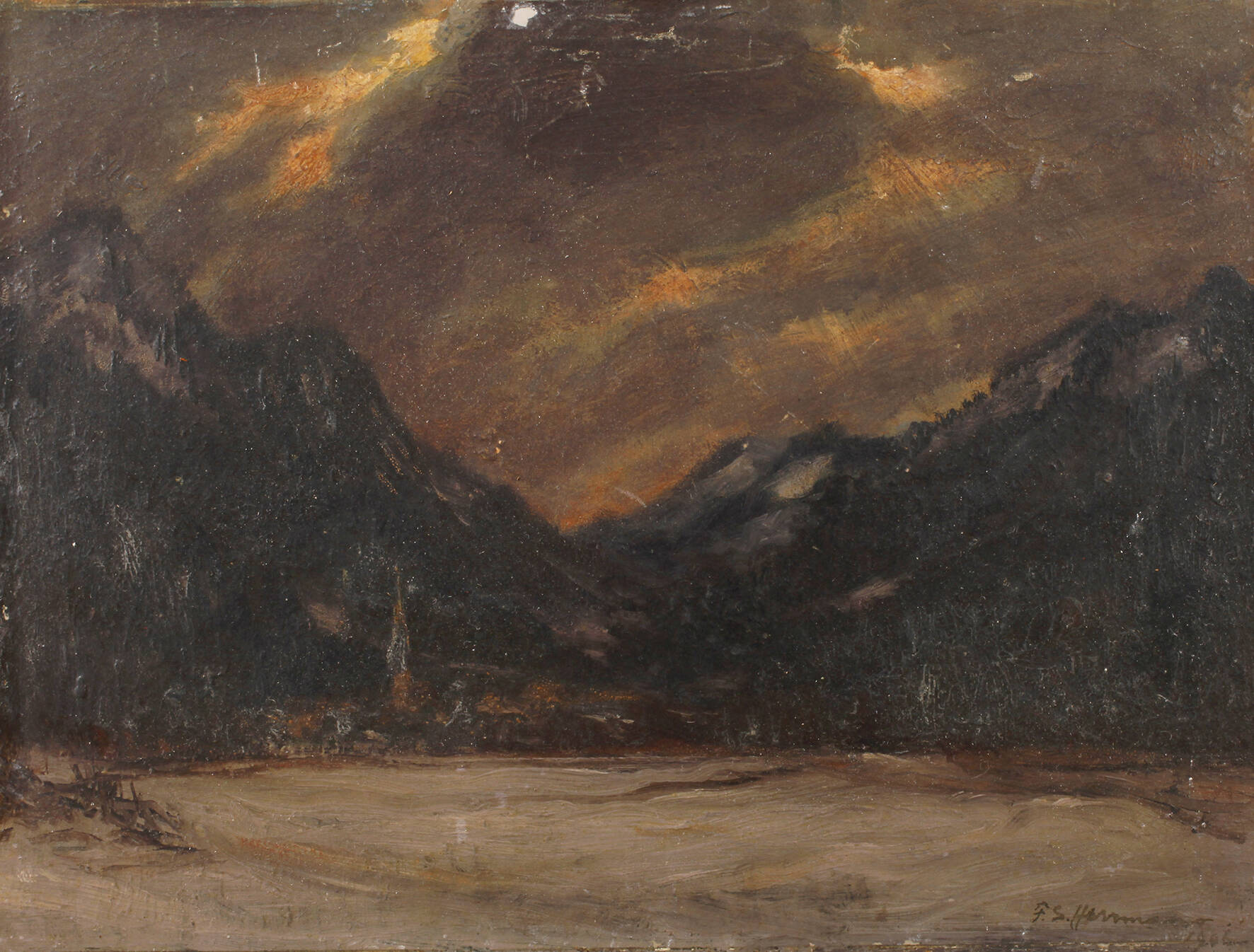 Frank Simon Herrmann, "Winterabend"