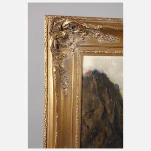 Franz Hienl-Merre, Alpenlandschaft mit Gletscher