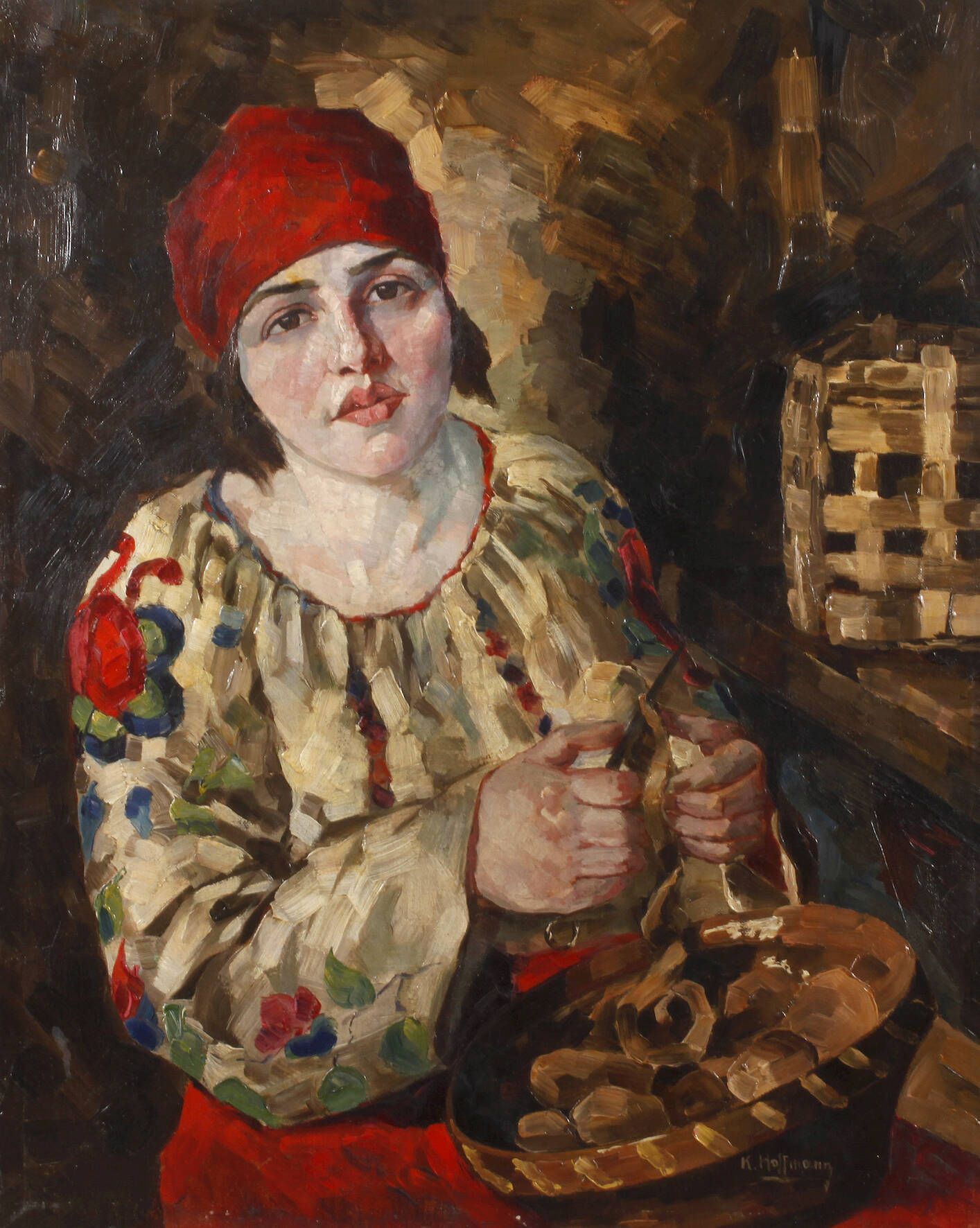 Karl Hoffmann, Kartoffelschälerin