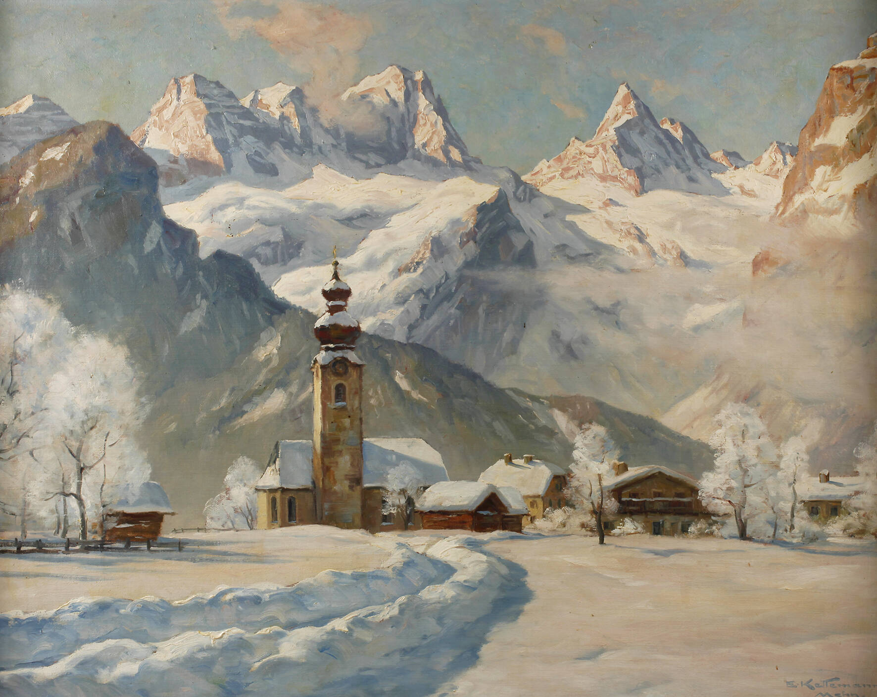 Erwin Kettemann, Wintermorgen in Lofer