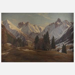 Erwin Kettemann, "Vorfrühling bei Oberstdorf"