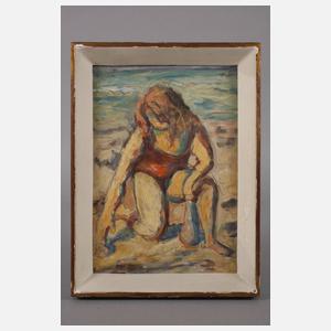 Dieter Konzelmann, Muschelsucherin am Strand