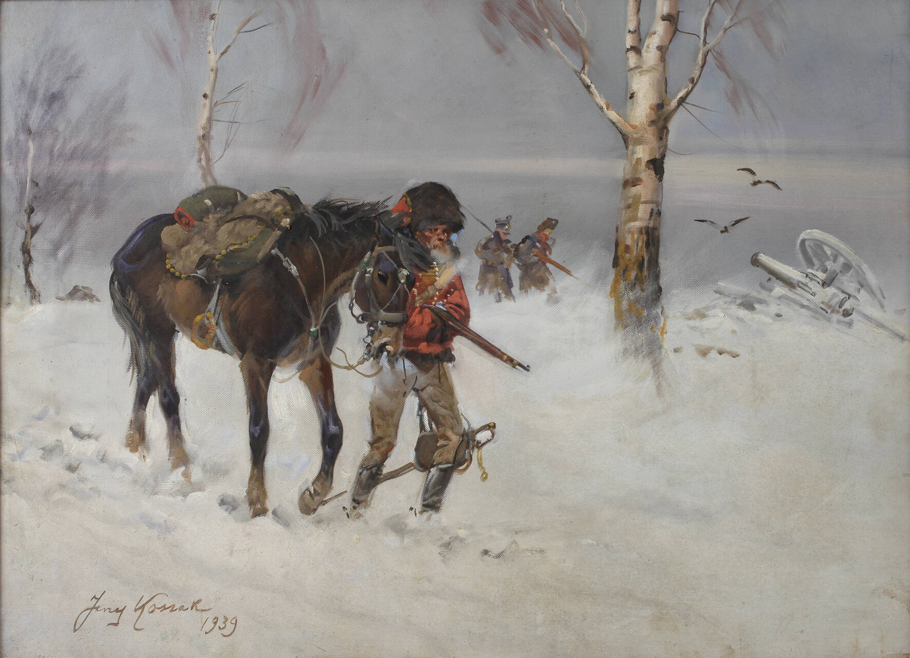 Jerzy Kossak, Winterfeldzug 1814