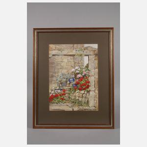 Erwin Kröner, Stiller Winkel mit Blumen