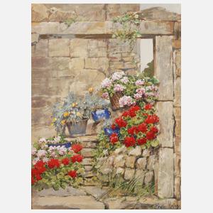 Erwin Kröner, Stiller Winkel mit Blumen