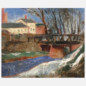 Mykola Kryčevskyj, Fluss in Stadtlandschaft