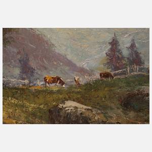 Carlos Kuch, attr., Partie in den Alpen