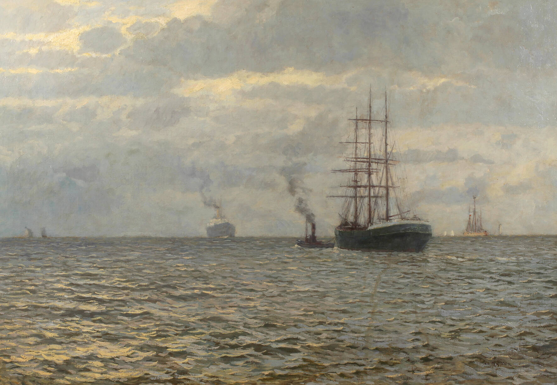 Paul Kutscha, Blick aufs Meer