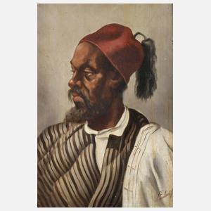 E. Lafon, Portrait eines Marokkaners