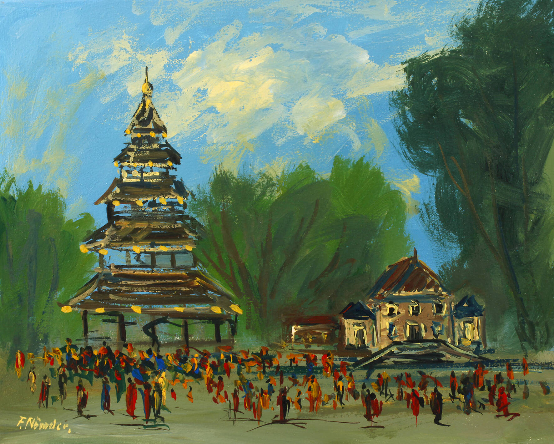 F. Nömder, Am chinesischen Turm