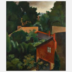 Walter Pasch, attr., Blick in den Hinterhof