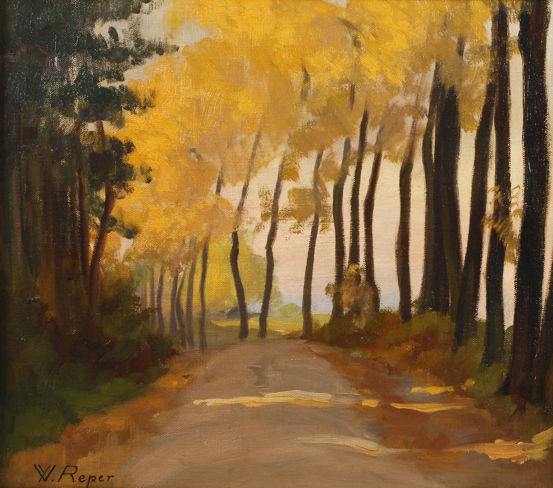 Yvonne Reper, Landstraße im Herbst