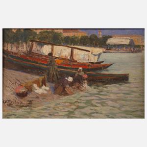 Wilhelm Reuter, Wäschefrauen am Ufer