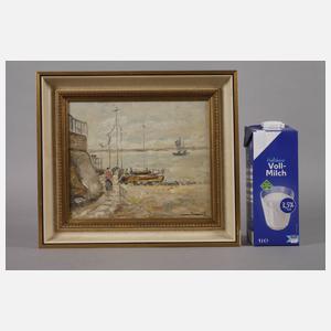 Philipp Seitz, "An der Elbe bei Övelgönne"