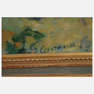 Maria Slavona, Bauerngarten in Kahlhorst